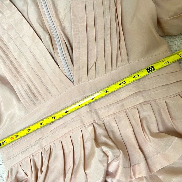 Anthropologie Dresses Magali Pascal Silk Tiered Dress Blush Pink Size: M NWT - Picture 8 of 8